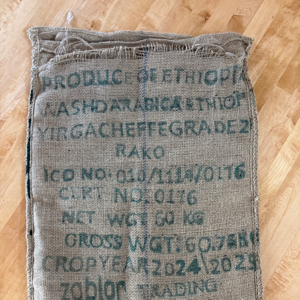 Coffee Bean Burlap Jute Sack 41"x26"